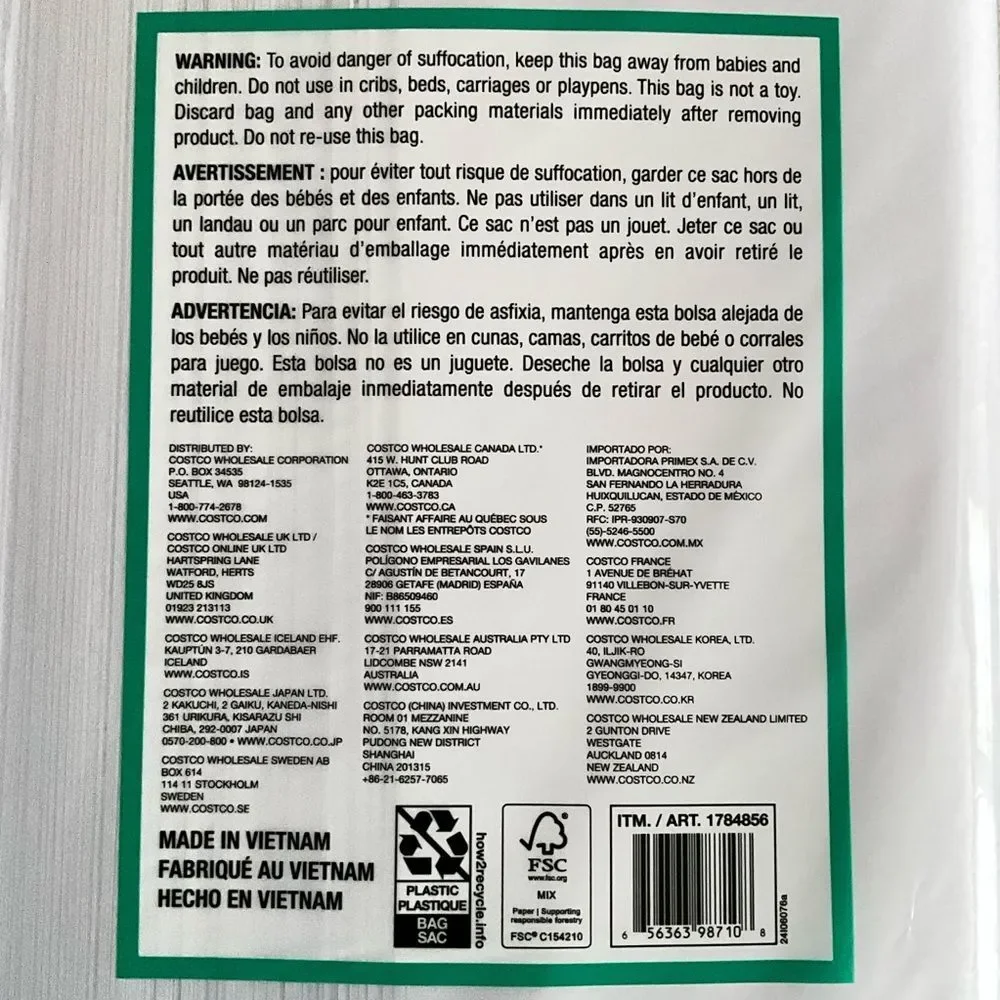 Kirkland Signature Gift Tissue Paper 400 Sheets White